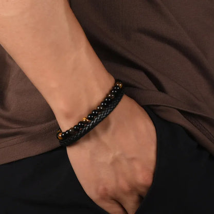 Brazalete de ojo de tigre del escudo del hijo
