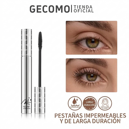 Máscara de Pestañas GECOMO Waterproof – Volumen Definido y Larga Duración (24h)
