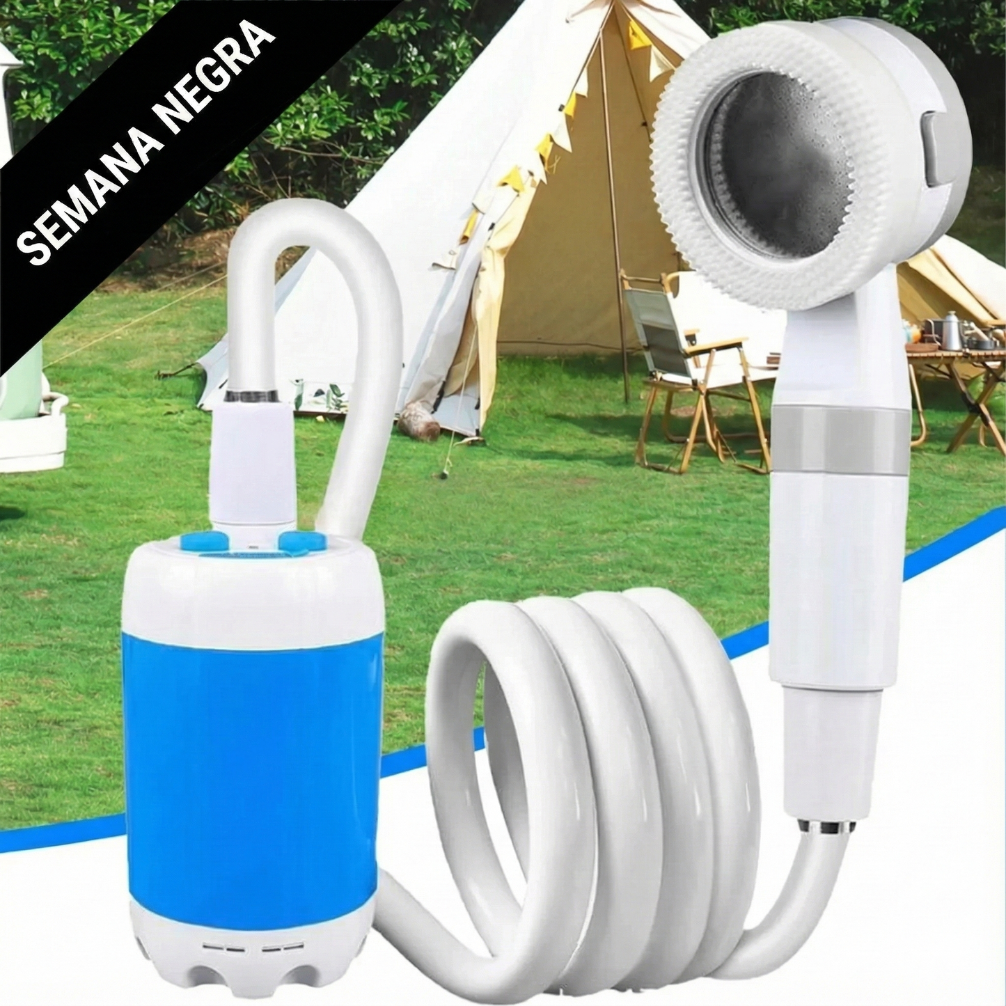 Bomba de agua portátil: Kit con manguera y boquillas