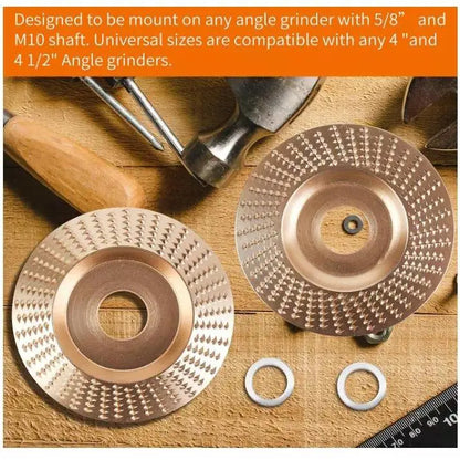 Paquete de 3 - Duraderos Discos Abrasivos para Pulido y Desbaste de Madera