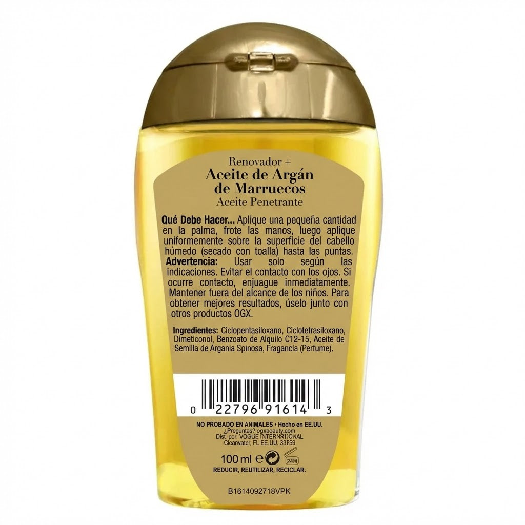 Aceite de argán de Marruecos - 3,3 fl oz