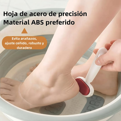 Eliminador de callos para pies con cuchilla de acero inoxidable reemplazable