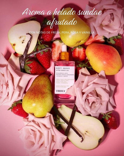 Aceite para después del afeitado de sabor suave - Aroma a fresa y vainilla CC