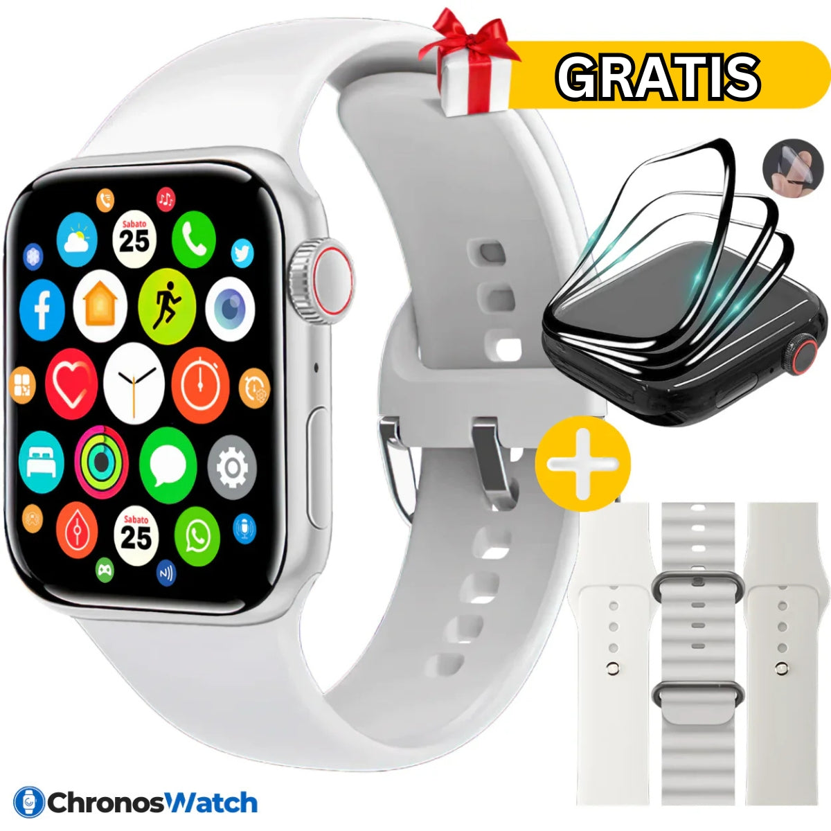 ChronosWatch GT10 + 3 Correas + Film Protector GRATIS