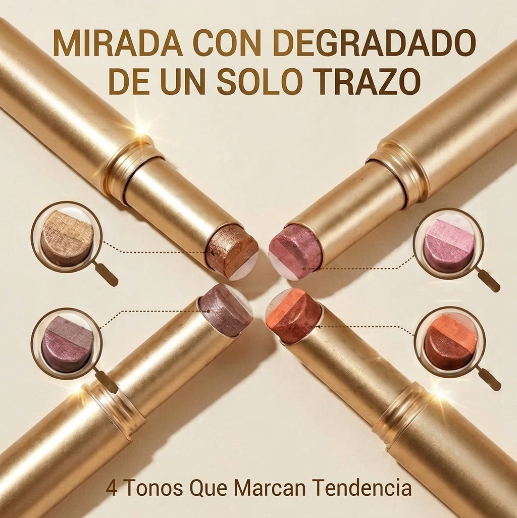 COMPRA 1, LLÉVATE 3 GRATIS: Sombras de ojos en barra, de larga duración y resistentes al agua, con efecto nacarado