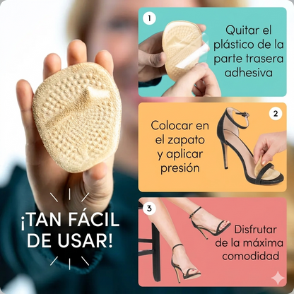 Paquete de 4 - Alivio Del Dolor Almohadillas Metatarsianas Para Mujer Cómodas