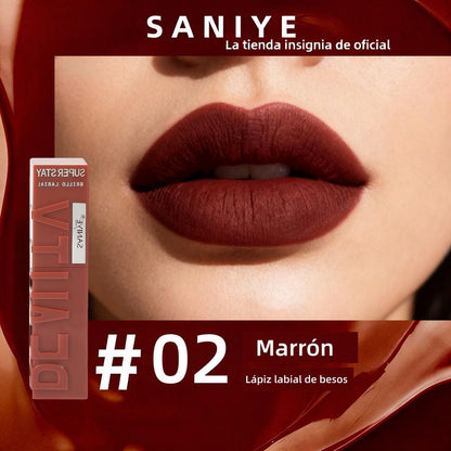 Labial Líquido Mate Larga Duración Tono Intenso Ligero