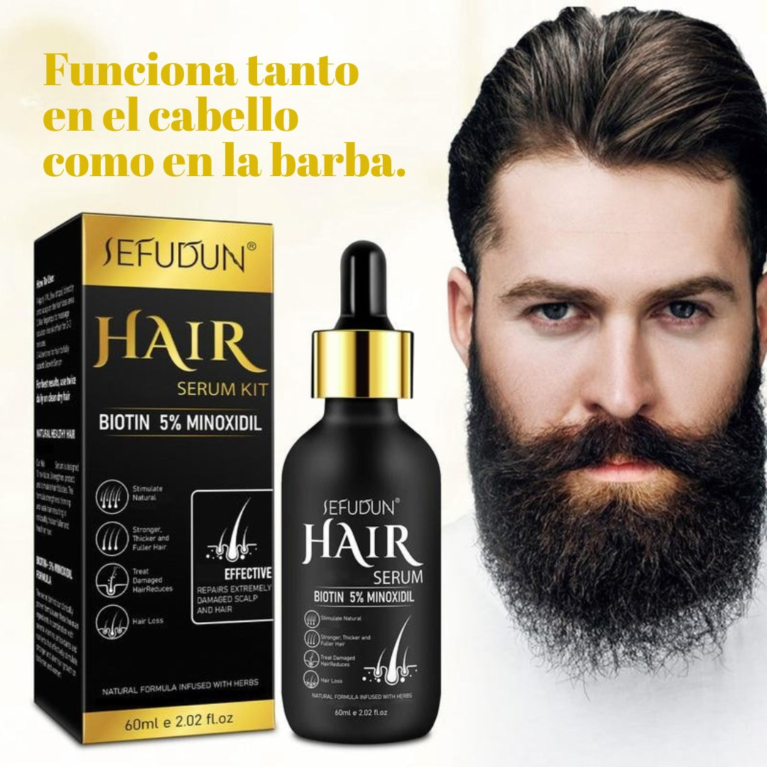 Suero capilar TALAPORR con 5% de minoxidil (1/2/3 unidades) - 60 ml para el confort capilar, la salud del cuero cabelludo y el cuidado del cabello con biotina para hombres y mujeres. Ingredientes naturales.