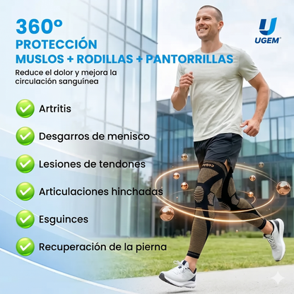 Soporte de Compresión para Piernas con Cobre UGEM 20-30mmHg
