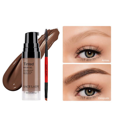 Gel para cejas con color, resistente al agua y de larga duración