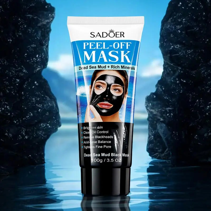 Mascarilla negra de barro del Mar Muerto + Mascarilla limpiadora peel-off rica en minerales