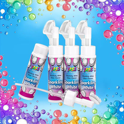 Limpiador de zapatos en espuma blanca