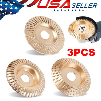 Paquete de 3 - Duraderos Discos Abrasivos para Pulido y Desbaste de Madera
