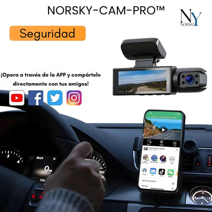 NORSKY-CAM-PRO™ - La cámara para salpicadero de 310°