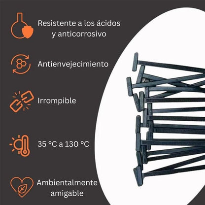100 hebillas universales Talaporr para bridas de cables, bridas con hebilla, herramienta multiusos de plástico para reparaciones diarias de automóviles (20 unidades)