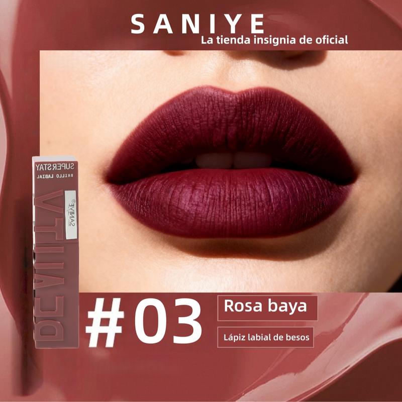 Labial Líquido Mate Larga Duración Tono Intenso Ligero