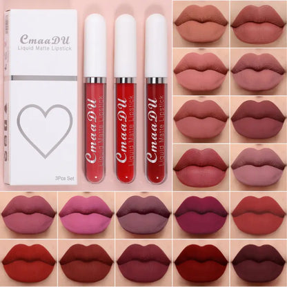 Labial Mate Hidratante Larga Duración Resistente al Agua
