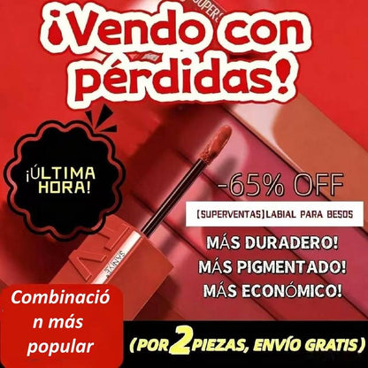 Labial Líquido Mate Larga Duración Tono Intenso Ligero