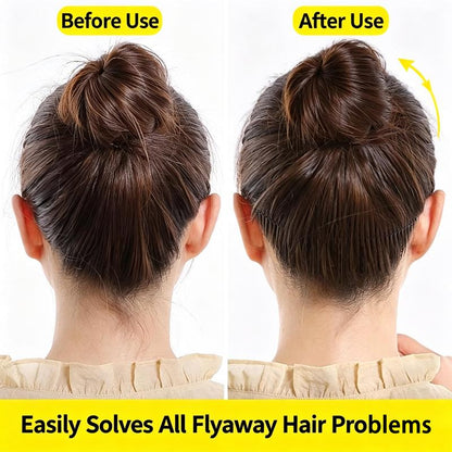 Juego de 3 Pinzas para el Cabello en Forma de U Pinzas Elásticas Negras