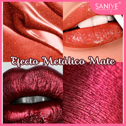 Labios Radiantes Gloss Mate Color Intenso y Brillo Durable