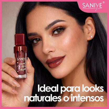 Labial Líquido Brillo Duradero con Glitter Alta Pigmentación