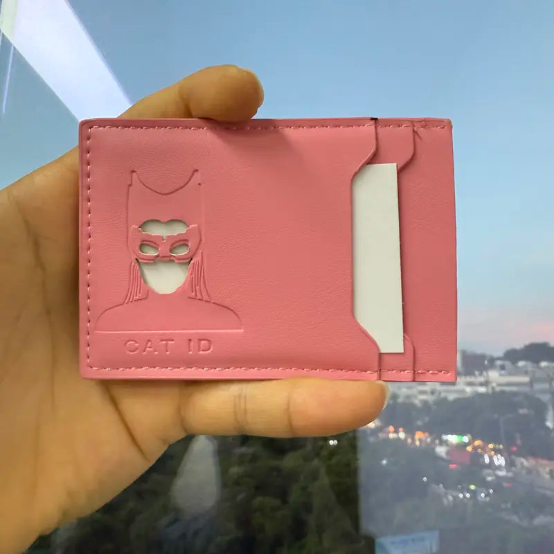 Cartera de Batman con tres compartimentos para identificación y licencia de conducir - Diseño unisex de personaje de dibujos animados - Regalo perfecto para Halloween o el Día del Padre - 10 cm x 7,1 cm