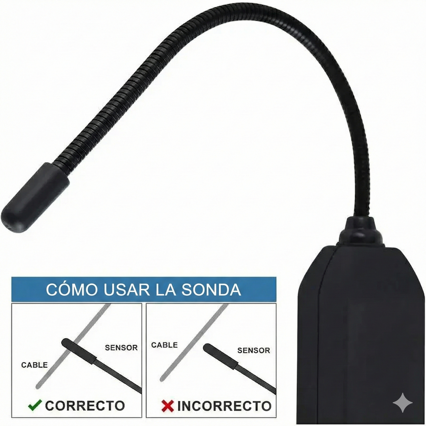 Comprobador de circuitos automotrices: detector de circuitos abiertos y cortocircuitos