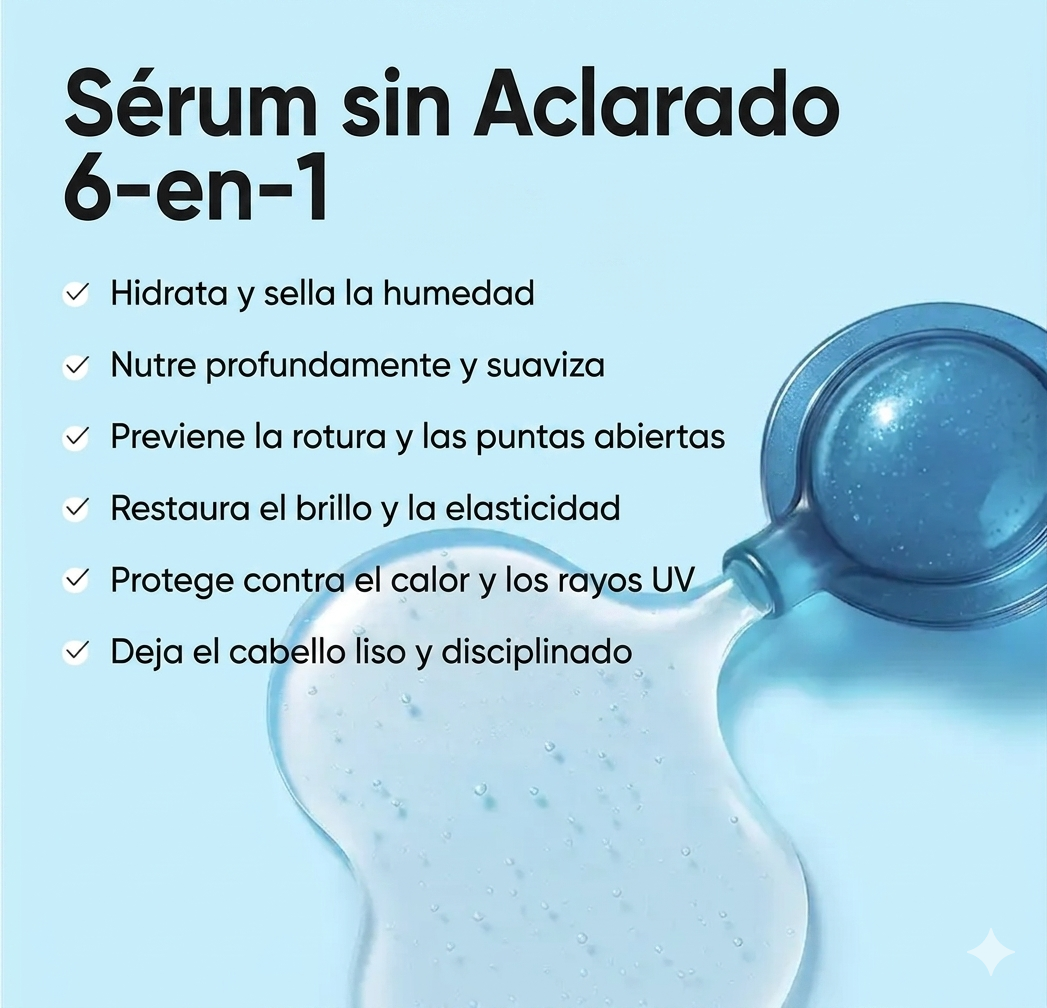 Alisado Capilar Serum con Aceite de Aguacate y Argán