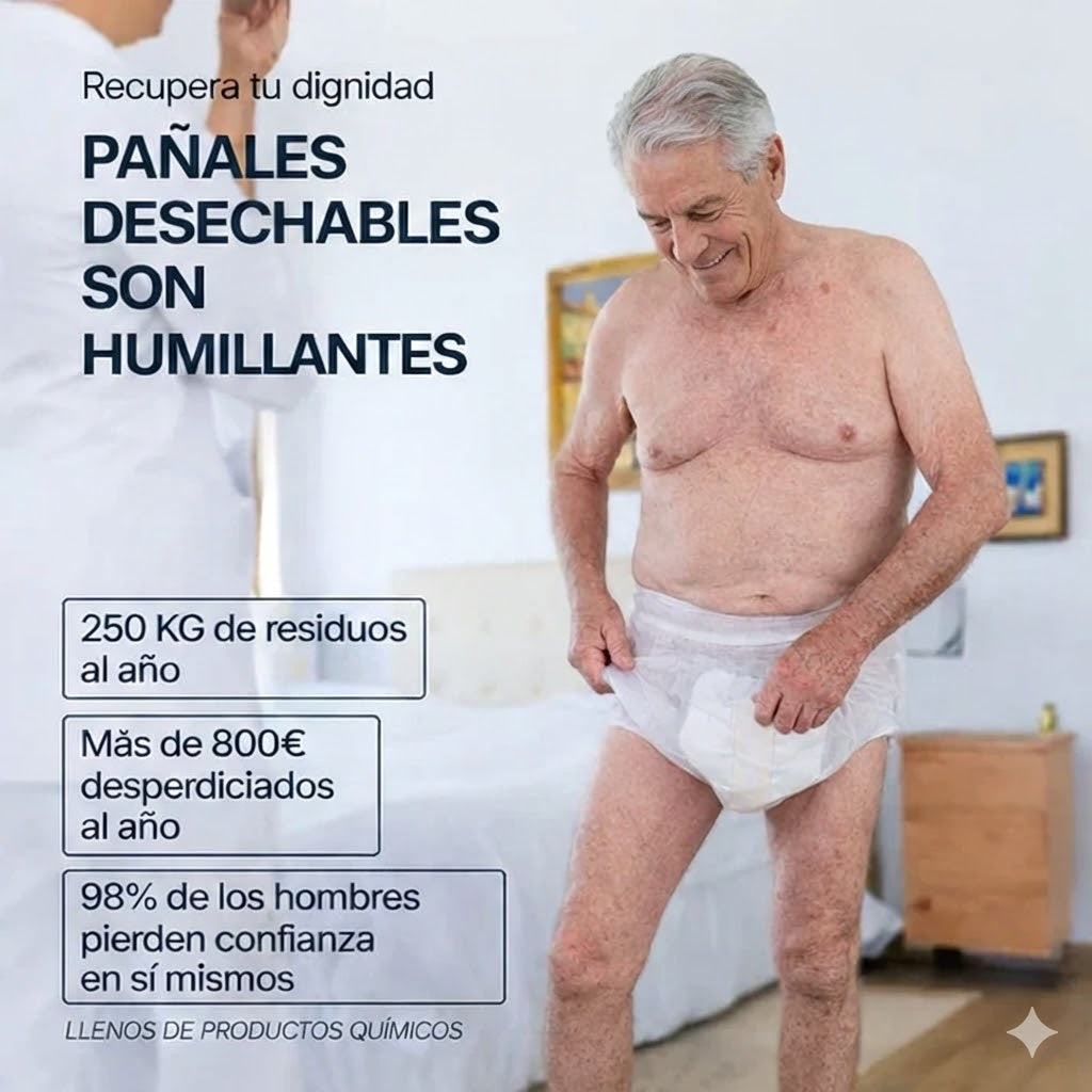 Calzoncillos bóxer lavables para incontinencia para hombre