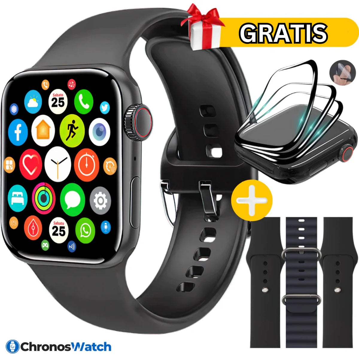 ChronosWatch GT10 + 3 Correas + Film Protector GRATIS