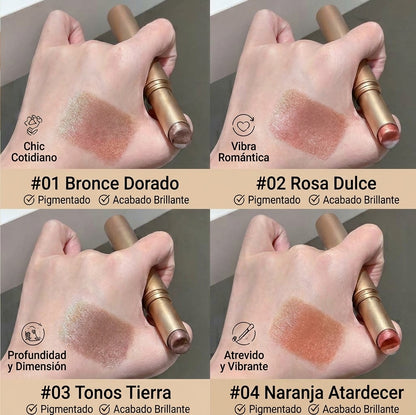 COMPRA 1, LLÉVATE 3 GRATIS: Sombras de ojos en barra, de larga duración y resistentes al agua, con efecto nacarado