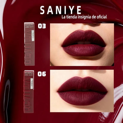 Labial Líquido Mate Larga Duración Tono Intenso Ligero