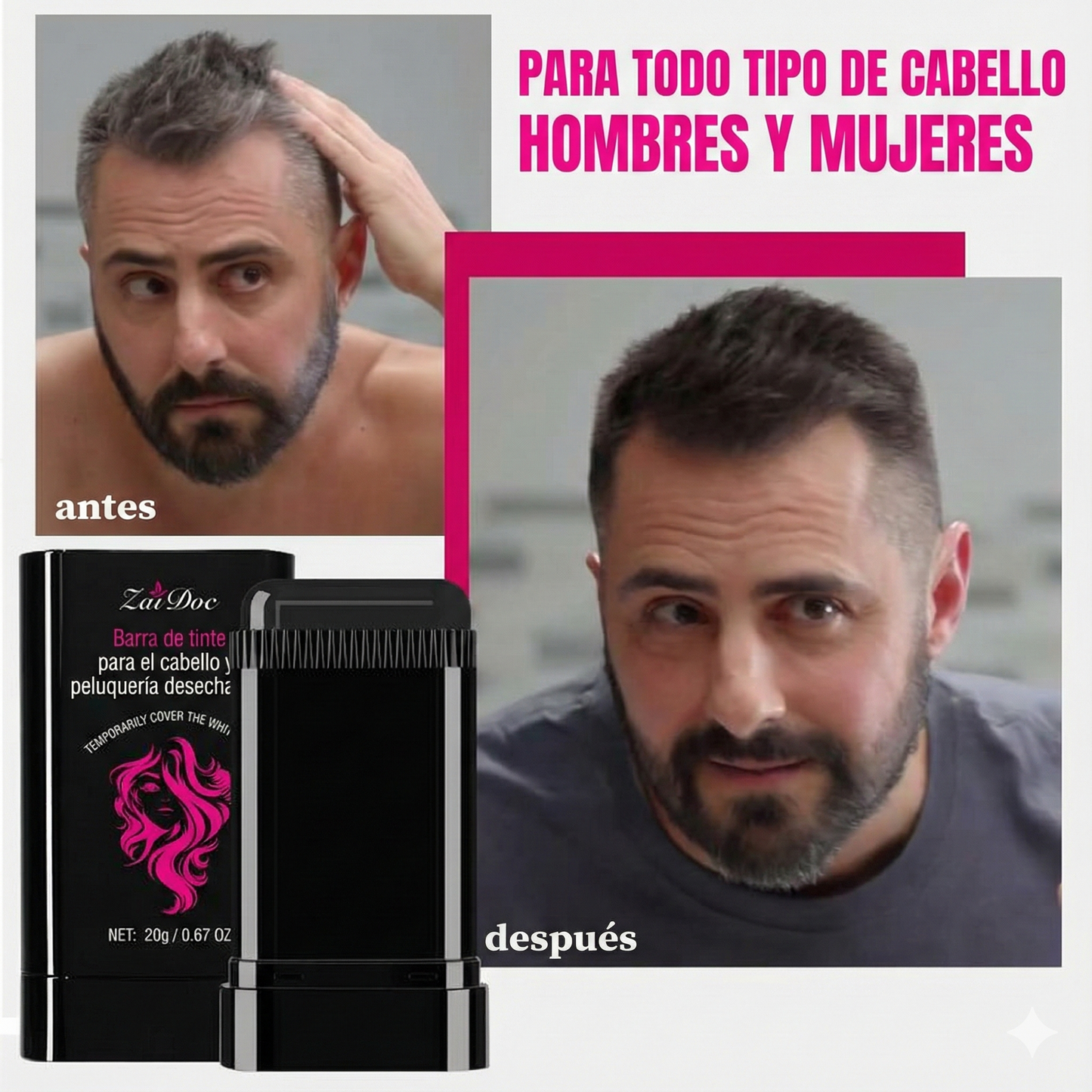 Peine de Tinte Portátil - Coloración Rápida