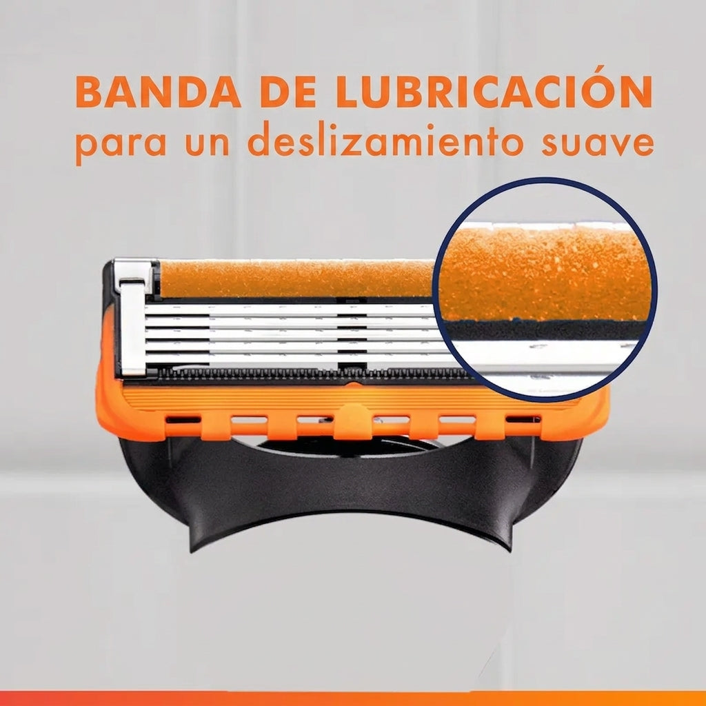Afeitado Cómodo Kit Maquinilla Cabezal Giratorio Antideslizante