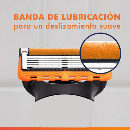 Afeitado Cómodo Kit Maquinilla Cabezal Giratorio Antideslizante