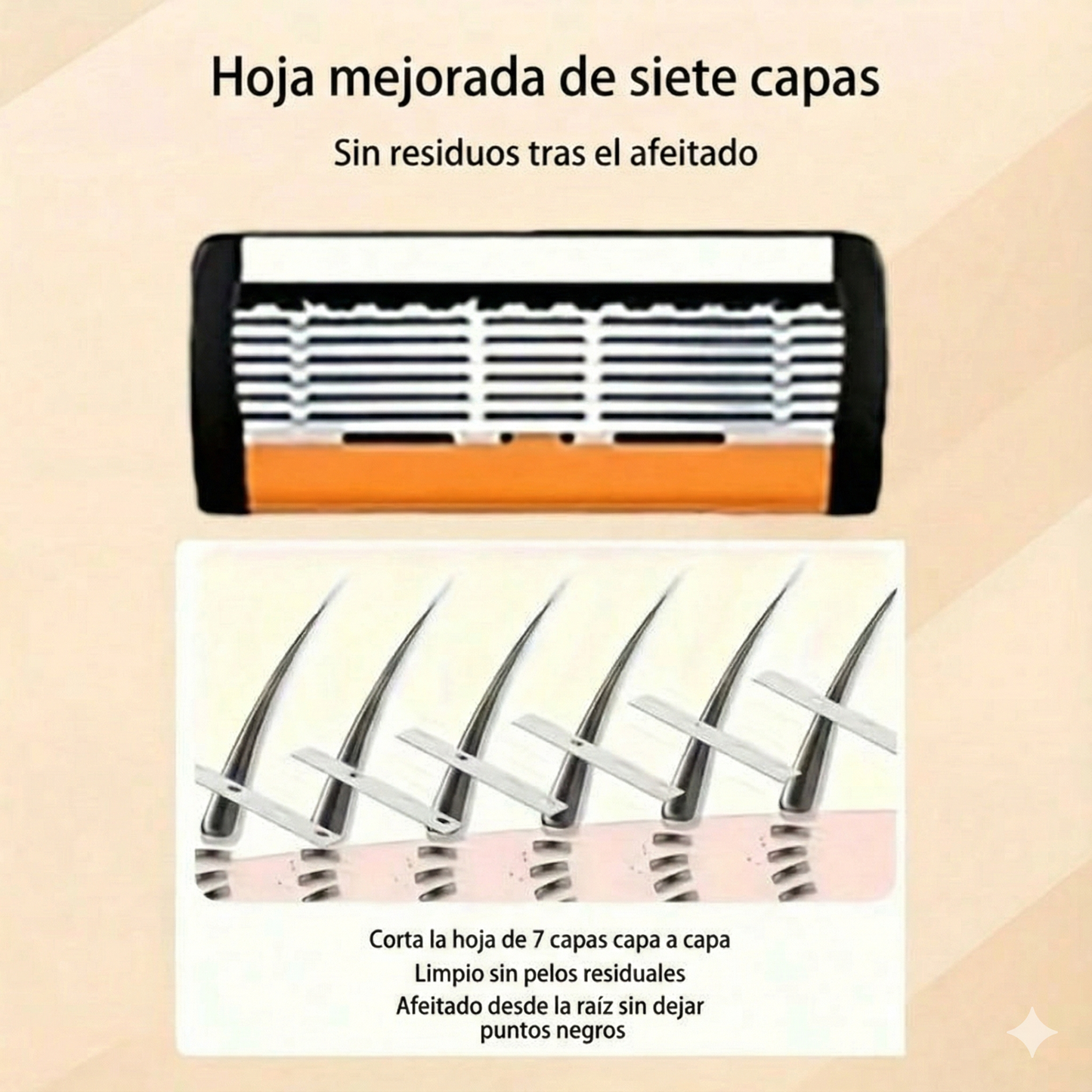 Maquinilla de Afeitar Clásica - 72 Cuchillas y 2 Mangos