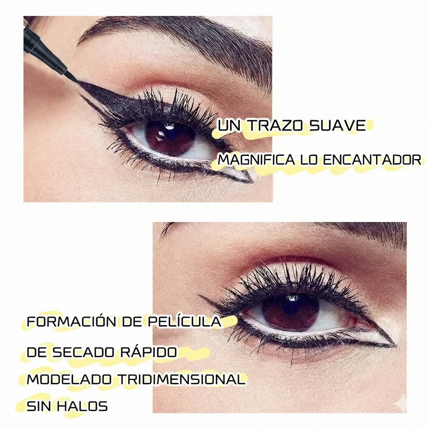 Delineador de ojos líquido resistente al agua - A prueba de manchas