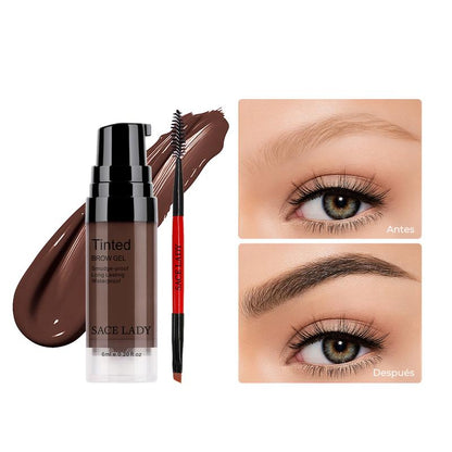 Gel para cejas con color, resistente al agua y de larga duración