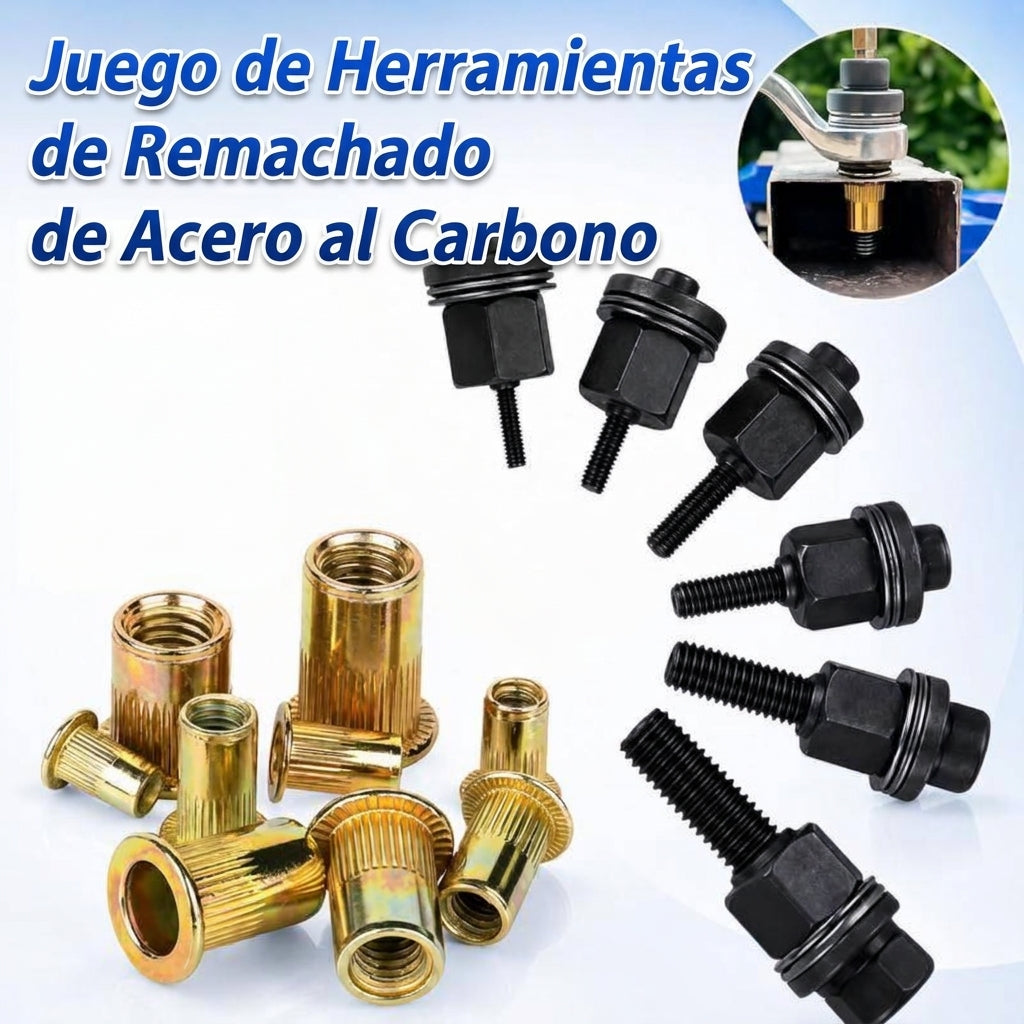 Paquete de 10 - Herramienta Manual para Tuercas Remachables con Acero Carbono