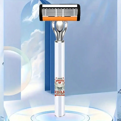 Maquinilla de Afeitar Clásica - 72 Cuchillas y 2 Mangos