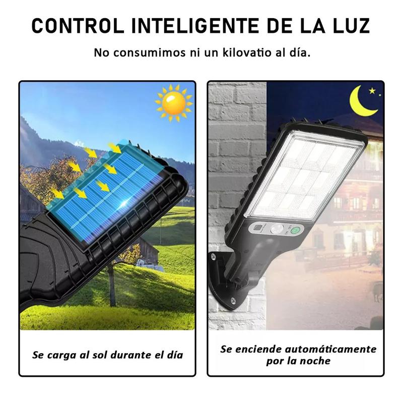 Focos solares LED para exteriores, juego de 4 luces solares