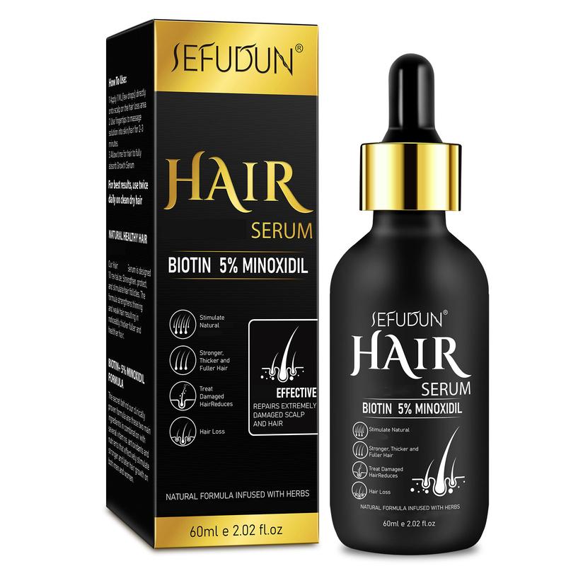 Suero capilar TALAPORR con 5% de minoxidil (1/2/3 unidades) - 60 ml para el confort capilar, la salud del cuero cabelludo y el cuidado del cabello con biotina para hombres y mujeres. Ingredientes naturales.