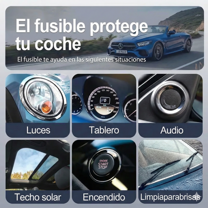 (300 unidades) Kit surtido de fusibles para coche