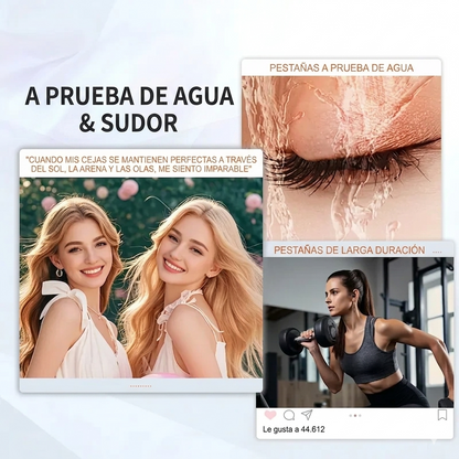 Máscara de Pestañas GECOMO Waterproof – Volumen Definido y Larga Duración (24h)