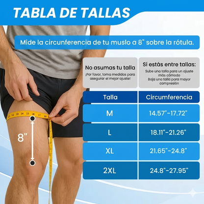 Soporte de Compresión para Piernas con Cobre UGEM 20-30mmHg