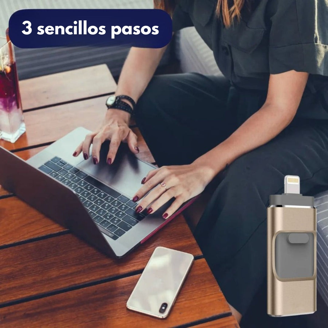 Memoria USB 4 en 1: transferencia de imágenes ultrarrápida