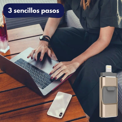 Memoria USB 4 en 1: transferencia de imágenes ultrarrápida