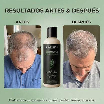 Champú de Romero y Queratina para un Cabello más Grueso