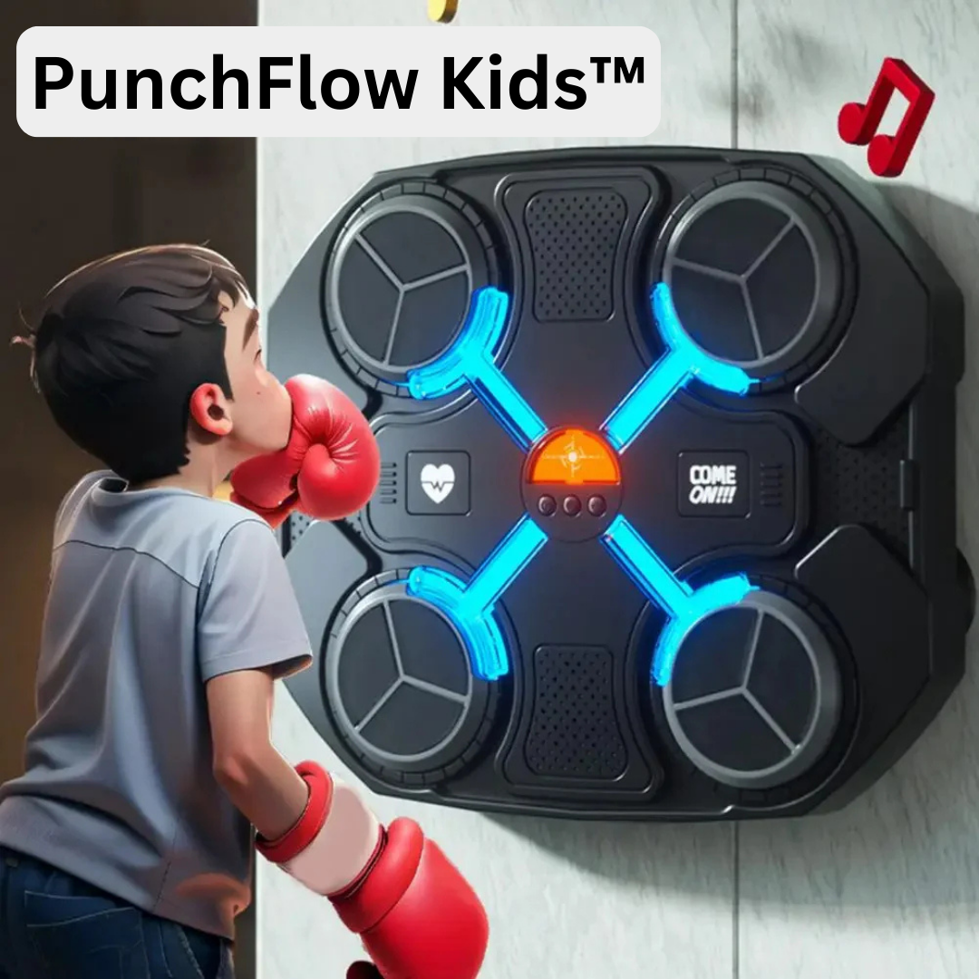 PunchFlow Kids™: boxeo controlado por música para acción y diversión