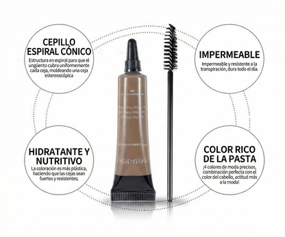 Kit Tinte de Cejas Waterproof - Larga Duración